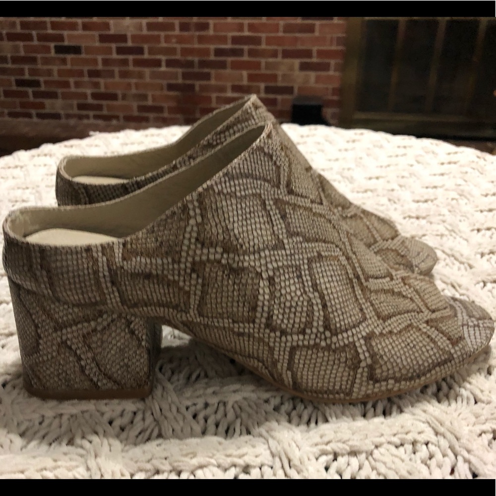 Matisse Misty Snake Print Mule